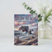 Carte Postale Plage de Ruby USA (Debout devant)