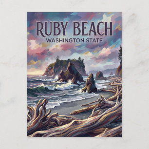 Carte Postale Plage de Ruby USA