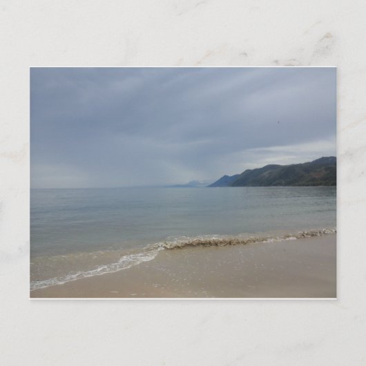 Carte Postale plage de sable blanc (Devant)
