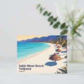 Carte Postale Plage de Sable Blanc Djibouti (Debout devant)