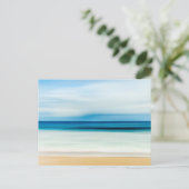 Carte Postale Plage de sable de Floride tropicale, océan & vague (Debout devant)