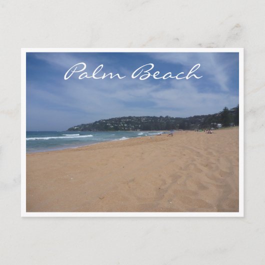 Carte Postale plage de sable de palme (Devant)