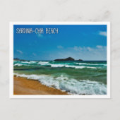 Carte Postale Plage de sable doré en Italie Sardaigne (Devant)