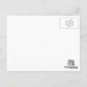 Carte Postale Plage de sable en surf (Dos)