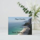 Carte Postale Plage de sable mer turquoise Puerto Vallarta, Mexi (Debout devant)