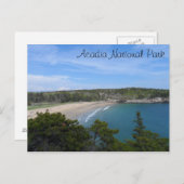 Carte Postale Plage de sable - Parc national de l'Acadie (Devant / Derrière)