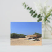 Carte Postale Plage de sable tropicale (Debout devant)