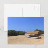 Carte Postale Plage de sable tropicale (Devant / Derrière)
