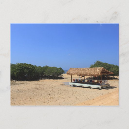 Carte Postale Plage de sable tropicale (Devant)