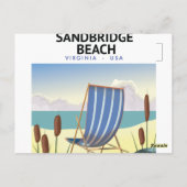 Carte Postale Plage de Sandbridge Virginie États-Unis, (Dos)