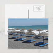Carte Postale Plage de Santorini, Grèce (Devant / Derrière)