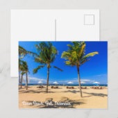 Carte Postale Plage de Sanur, Bali, Indonésie (Devant / Derrière)