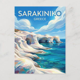 Carte Postale Plage de Sarakiniko Grèce