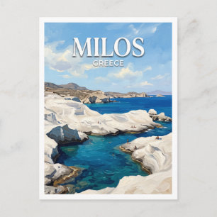 Carte Postale Plage de Sarakiniko Milos Grèce