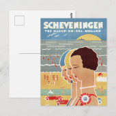 Carte Postale Plage de Scheveningen (Devant / Derrière)