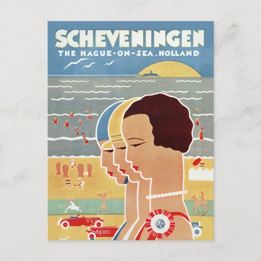 Carte Postale Plage de Scheveningen (Devant)