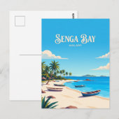 Carte Postale Plage de Senga Bay Malawi (Devant / Derrière)