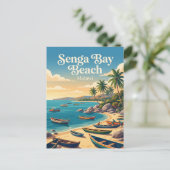 Carte Postale Plage de Senga Bay Malawi (Debout devant)
