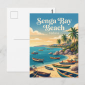 Carte Postale Plage de Senga Bay Malawi (Devant / Derrière)