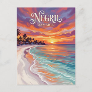 Carte Postale Plage de Seven Mile Jamaïque
