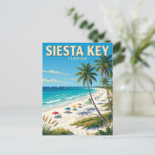 Carte Postale Plage de Siesta Key Floride (Debout devant)