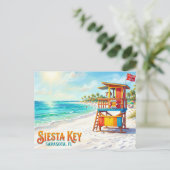 Carte Postale Plage de Siesta USA (Debout devant)