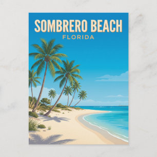 Carte Postale Plage de Sombrero Floride
