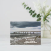 Carte Postale Plage de St Augustine FL Pier Photographique (Debout devant)