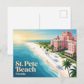 Carte Postale Plage de St. Pete États-Unis (Devant / Derrière)