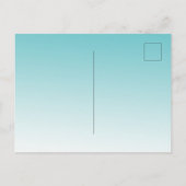 Carte Postale Plage de Starfish Aqua Blue White Gold (Dos)