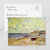 Carte Postale Plage De Ste. Allocution De Jongkind Johan Barthol (Devant / Derrière)