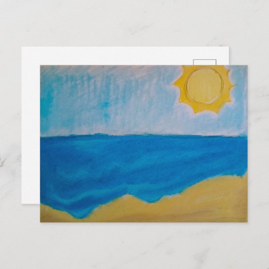 Carte Postale Plage de Sunny (Devant / Derrière)