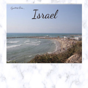 Carte Postale Plage de Tel Aviv Israël