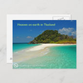 Carte Postale Plage de Thaïlande (Devant / Derrière)