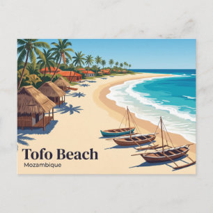 Carte Postale Plage de Tofo Mozambique