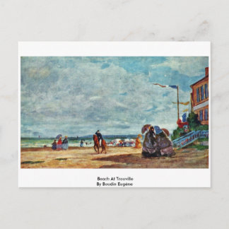 Carte Postale Plage De Trouville Par Boudin Eugène
