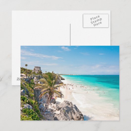 Carte Postale Plage de Tulum (Devant / Derrière)