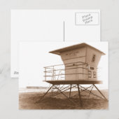 Carte Postale Plage de Ventura de tour de maître nageur (Devant / Derrière)