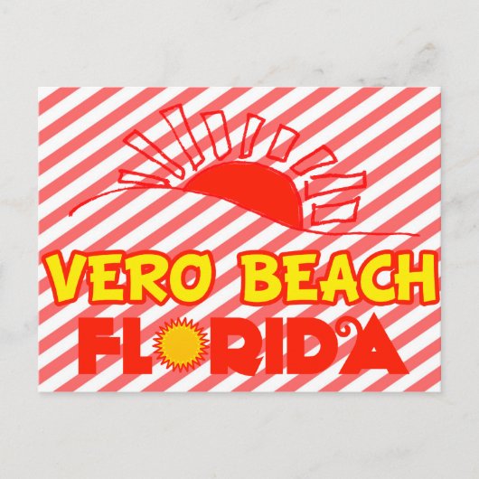 Carte Postale Plage de Vero, Floride (Devant)