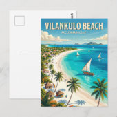 Carte Postale Plage de Vilankulo Mozambique (Devant / Derrière)