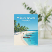 Carte Postale Plage de Wimbi Mozambique (Debout devant)
