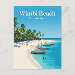 Carte Postale Plage de Wimbi Mozambique