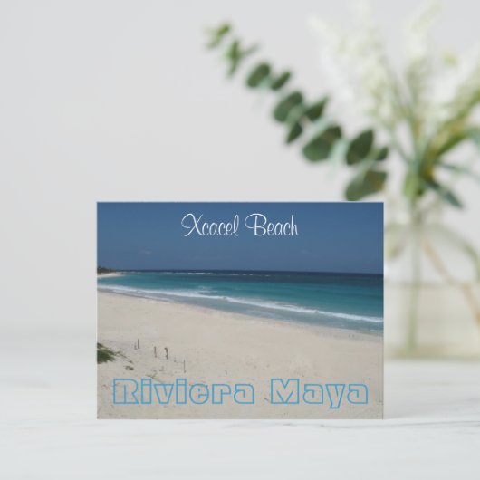 Carte Postale Plage de Xcacel (Debout devant)