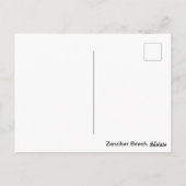 Carte Postale Plage de Zanzibar, Afrique (Dos)