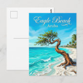 Carte Postale Plage d'Eagle Aruba (Devant / Derrière)