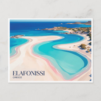 Carte Postale Plage d'Elafonissi Grèce