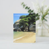 Carte Postale plage des caraïbes colombie (Debout devant)