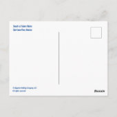 Carte Postale Plage des ruines de Tulum, Quintana Roo, Mexique (Dos)