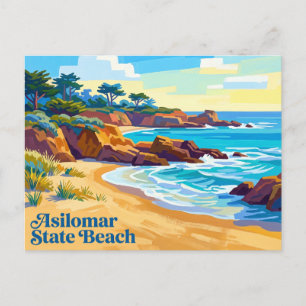 Carte Postale Plage d'État d'Asilomar Californie