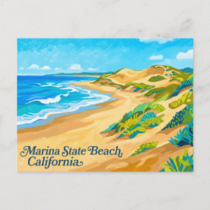 Carte Postale Plage d'État de Marina Californie